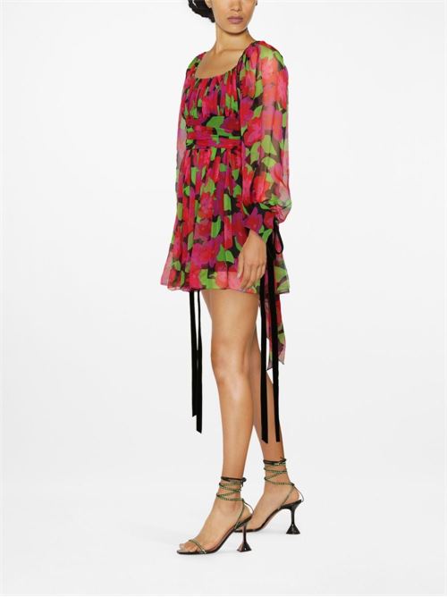 Dress with floral print SAINT LAURENT | 680641Y3E161052